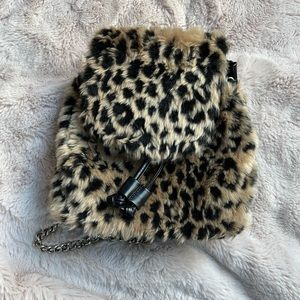 Dolls Kill Rebel Kitty Leopard Backpack